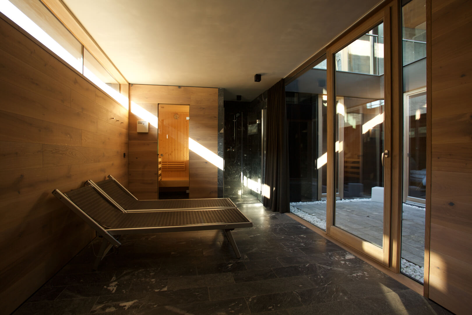 Saunabereich aussicht Saunabereich Aussicht
